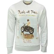 Vintage Crew Neck Sweatshirt i Lys Grå