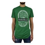 Grønn Herre Print T-skjorte, Stil Mod.S71GD0593S22620639