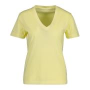Sunfaded V-Neck SS T-Skjorte for kvinner