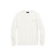 Hvit Polo Ralph Lauren Cotton-Cashmere Crewneck Sweater Genser