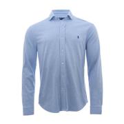 Blå Polo Ralph Lauren Textured Jacquard Shirt Fritids Skjorte
