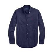 Slim Fit Oxford Skjorte - Mørkeblå