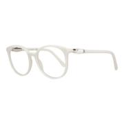 Hvite Plastiske Optiske Briller for Kvinner