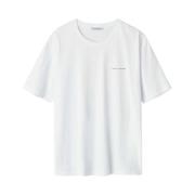 Hvit Pro Oversized Logo T-Shirt