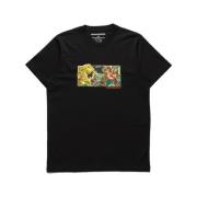 Samurai Tiger Print T-skjorte