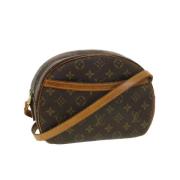 Pre-owned Brunt lerret Louis Vuitton skuldervesker