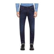 Blå Icon Regular-Fit Stretch Denim Jeans