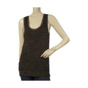 Pre-owned Glittery Sheer Back Sleeveless Tank Top