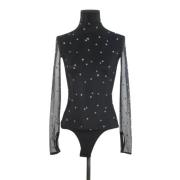 Pre-owned Svart stoff Mugler Top