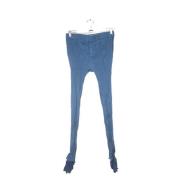 Pre-owned Blå silke Chloé bukser