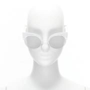 Pre-owned White Metal Fendi solbriller