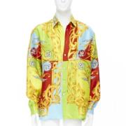 Pre-owned Flerfarget silke Versace skjorte