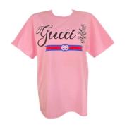 Pre-owned Rosa stoff Gucci Top
