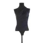 Pre-owned Svart stoff Mugler Top