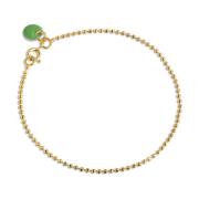 Green Enamel Bracelet Ball Chain Armbånd