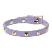 Leather Stud Bracelet Mini Lavendel