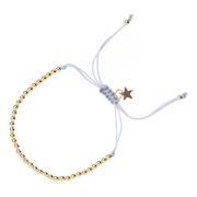 Metal Bead Bracelet Broad 501 Blue