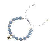 Stone Bead Bracelet 8 MM 501 Blue