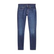 Blå Polo Ralph Lauren Mid-Rise Skinny Jean Jeans