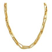 Entwined Open Link &amp; Snake Chain - Pale Gold
