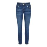 Stilige Blå Jeans med Glidelåsdetalj