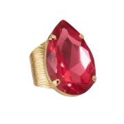 Mulberry Red Perfect Drop Ring