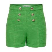 Grønn Only Firenze Hw Boucle Shorts Shorts