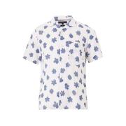 Blomstret Tommy Hilfiger Mono Flower Rf Shirt Skjorte Kort Erm H
