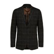 Ruter valgte Homme Slhslim Dallas Wool Chk Page Dress