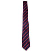 Blå/rød Pascal stripete slips