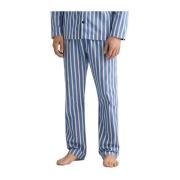 Blå Oxford Stripe Pyjamasbukse Nattøy