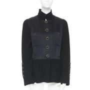 Pre-owned Svart silke Chanel jakke