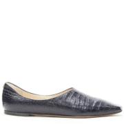 Pre-owned Marineskinn Jimmy Choo Flats