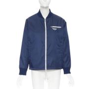 Pre-owned Blå nylon Prada jakke