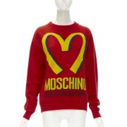 Pre-owned Rødt stoff Moschino genser