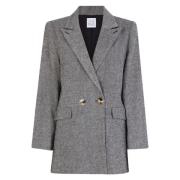 Sort Line Of Oslo Black Earth Tweed Blazer