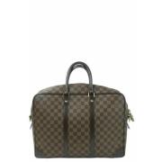 Pre-owned Brunt skinn Louis Vuitton veske