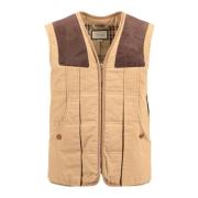 Moleskin Vest med Semsket Detaljer