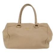 Pre-owned Beige skinn Prada skulderveske