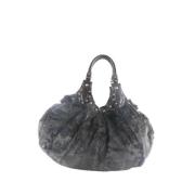 Pre-owned Brunt stoff Gucci Hobo Bag