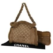Pre-owned Brun semsket skinn Chanel skulderveske