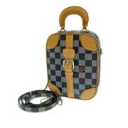 Pre-owned Gra lerret Louis Vuitton skuldervesker