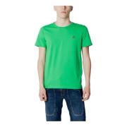 Grønn Bomull Langarmet T-skjorte