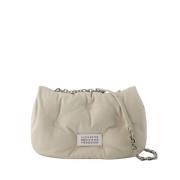 Quiltet Skinn Hobo Bag - Beige