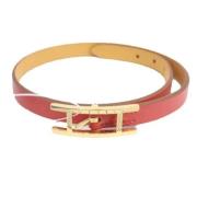 Pre-owned Rodt Hermes-armband i skinn