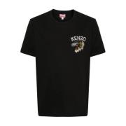 Sorte T-skjorter og Polos med Varsity Jungle Broderi