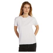 Hvit Rock T-skjorte med A-formet passform