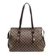 Pre-owned Brunt stoff Louis Vuitton Chelsea