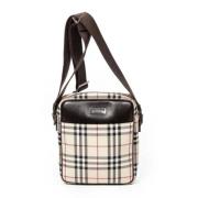 Pre-owned Beige Canvas Burberry Crossbody Bag