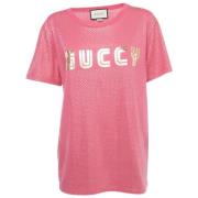 Pre-owned Rosa bomull Gucci topp